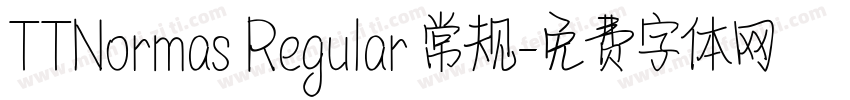 TTNormas Regular 常规字体转换